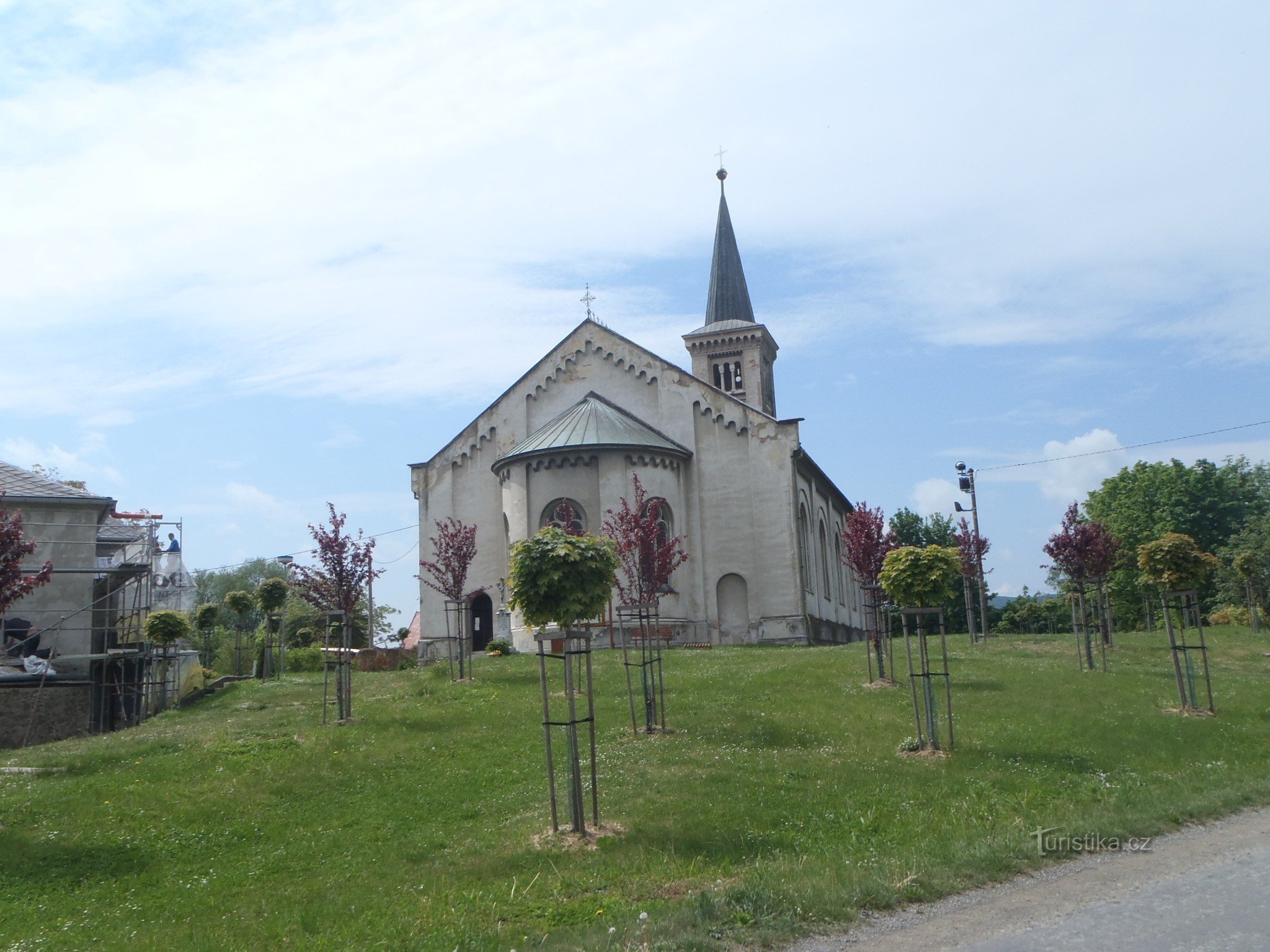 templom Szent Catherine hátulról