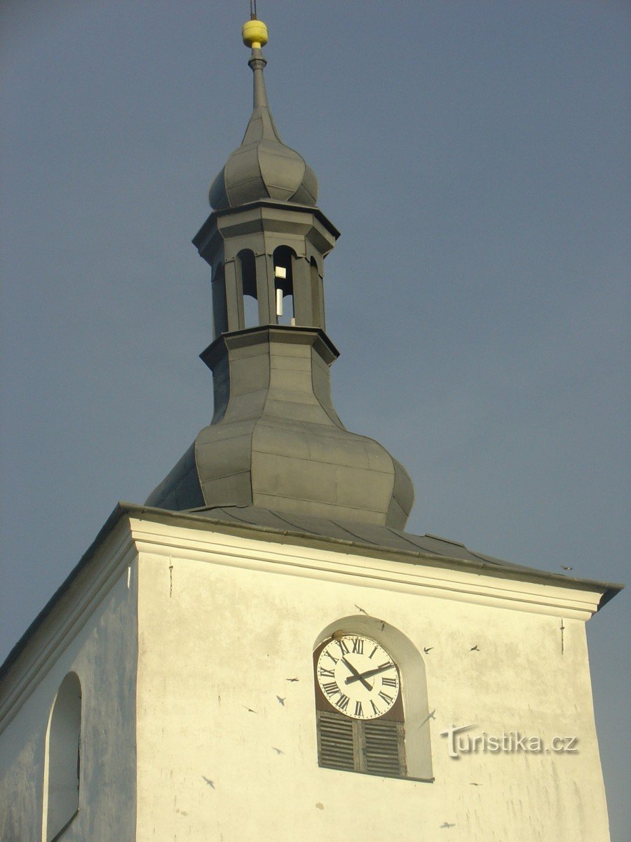 St. Linhartek Kirke: Udsigt fra Hrušké