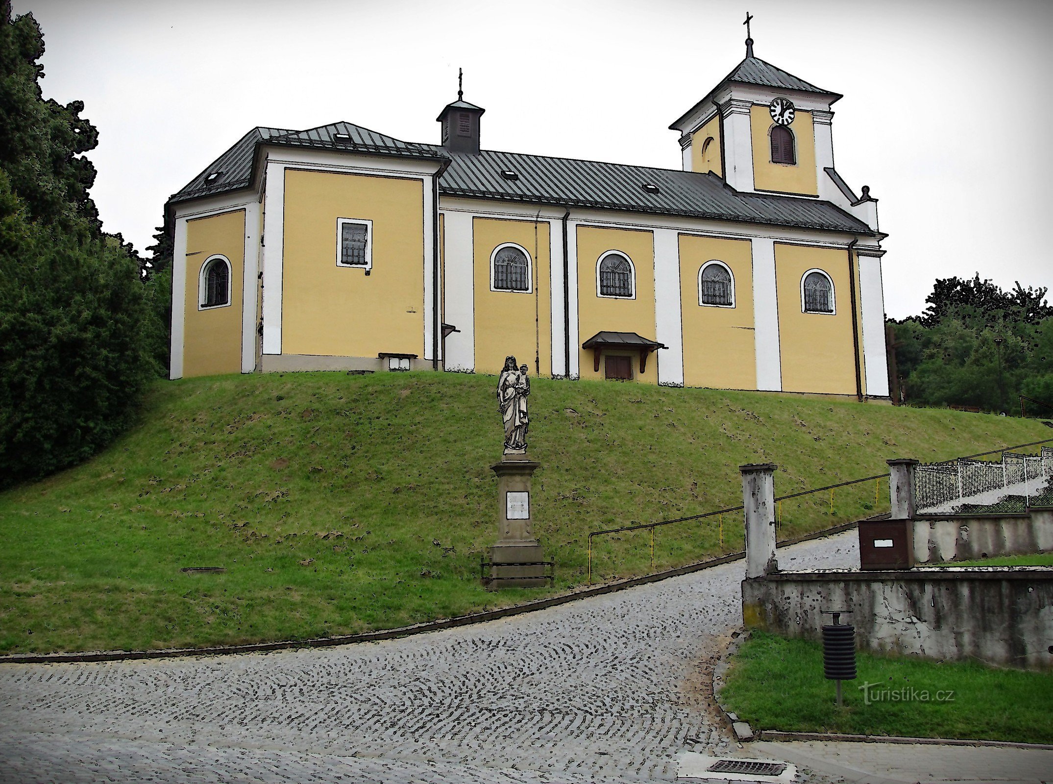 Pyhän Pietarin ja Paavalin kirkko Želechovice n. Dřevnicíssä