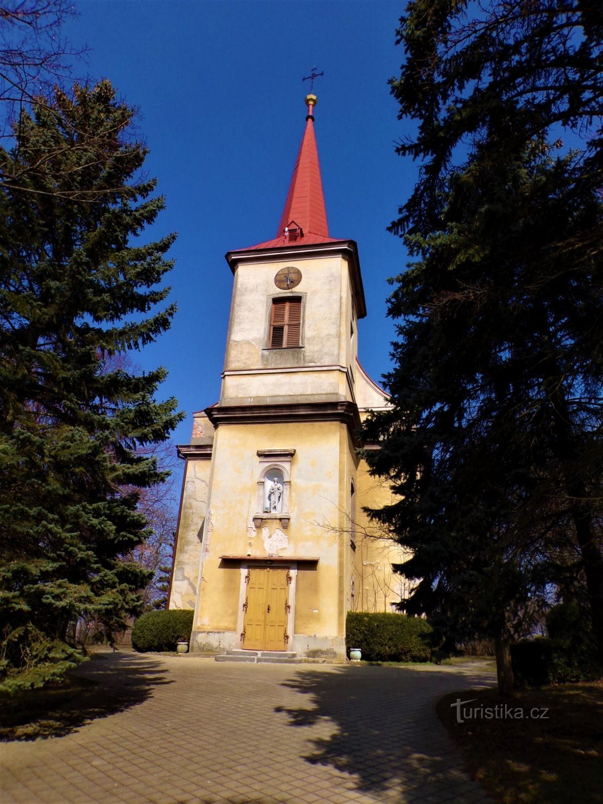 Cerkev sv. Štěpán (Černilov, 25.3.2021. julij XNUMX)