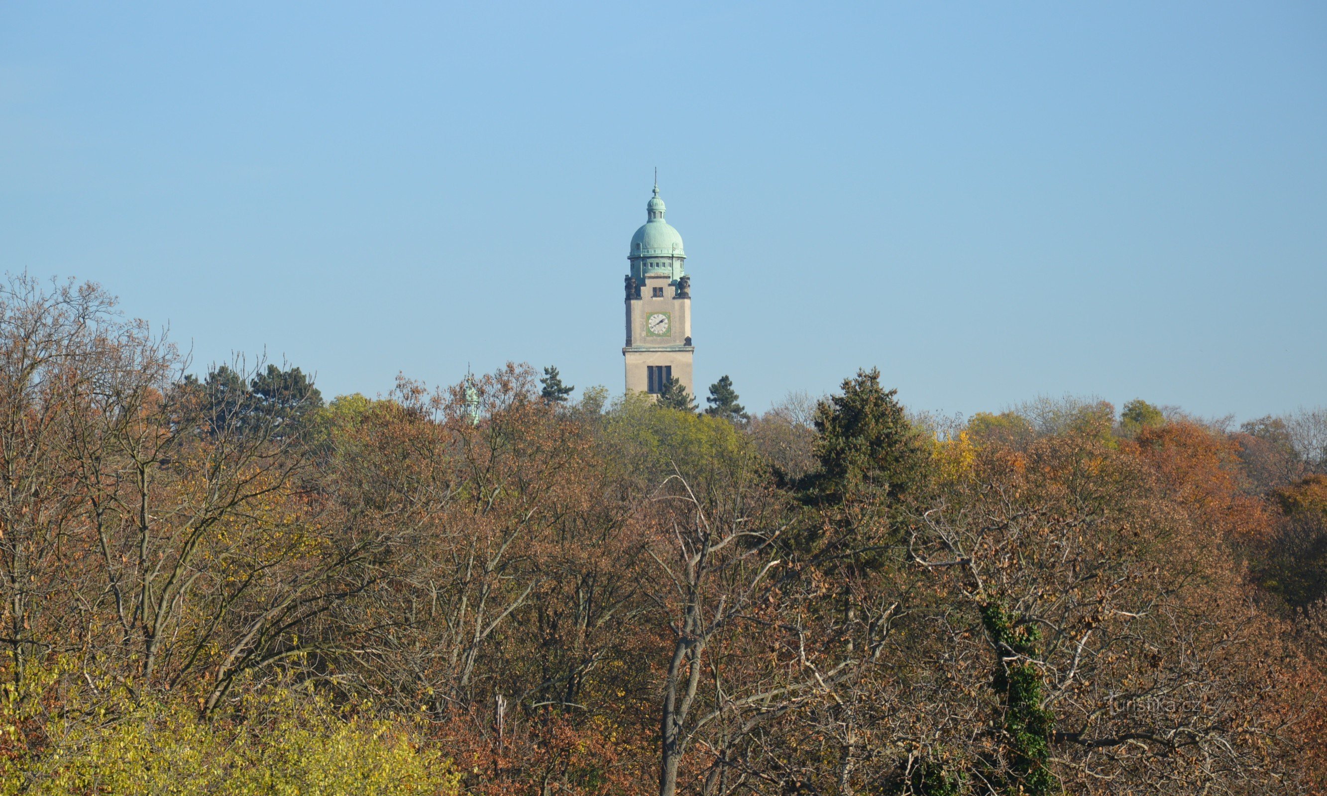 igreja de s. Venceslau, vista da antiga Bohnice