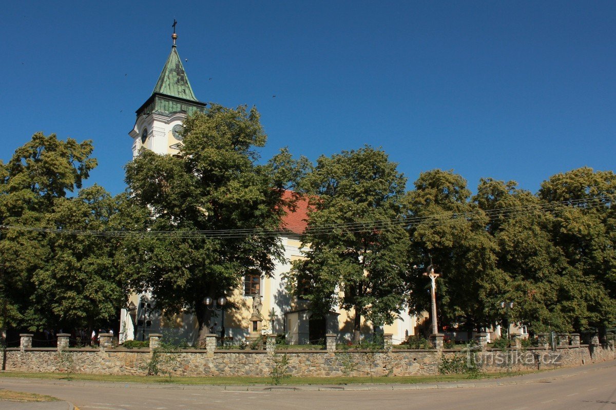 kirken St. Václav i Dolní Bojanovice