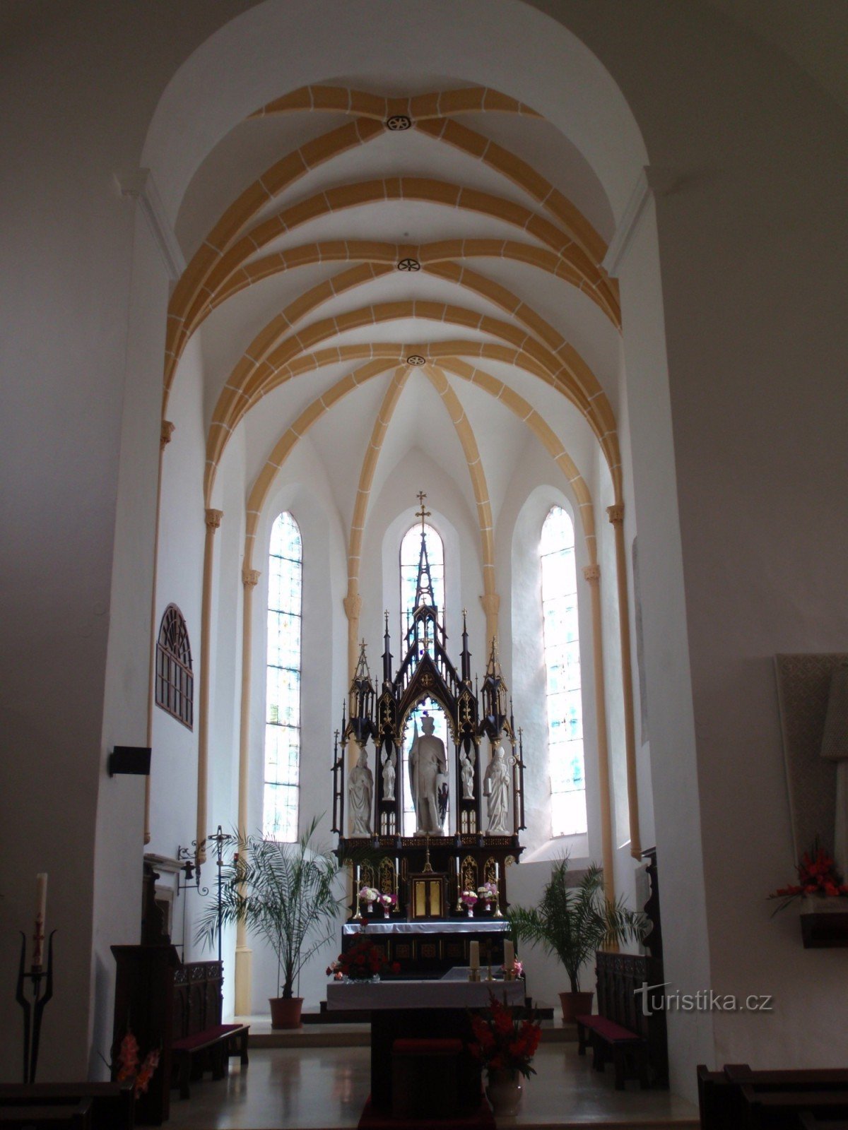 Kyrkan St. Václava i Křižanov - interiör