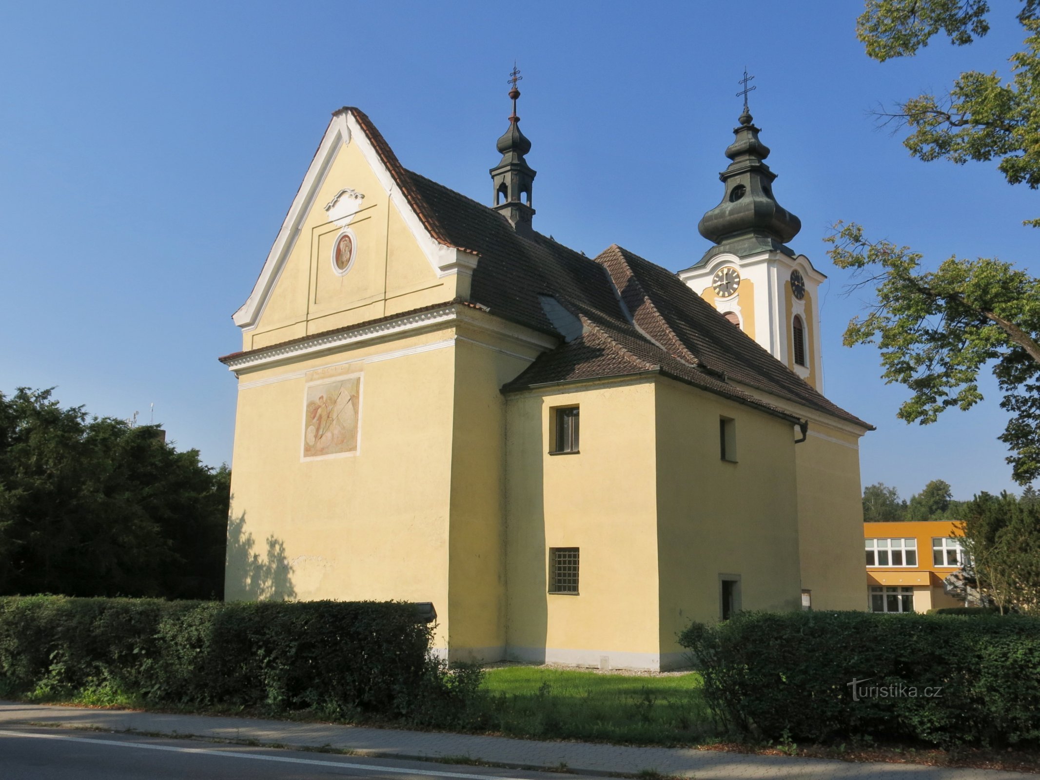 kościół św. Václav w Planá nad Lužnicí