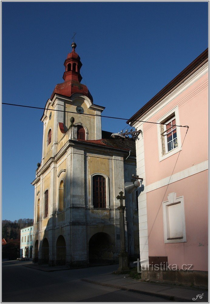 kirken St. Vavřine i Teplice nad Metují