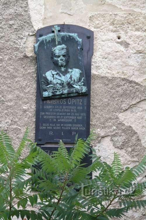 St. Bartholomew's Church - tombstone on the wall