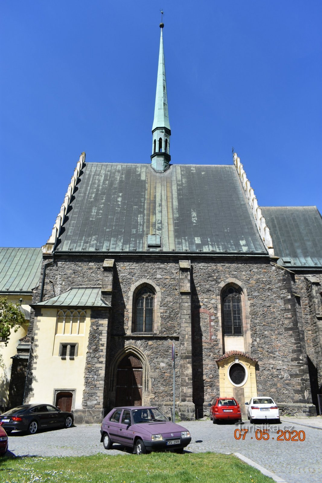 Kyrkan Saint Bartholomew i Pardubice