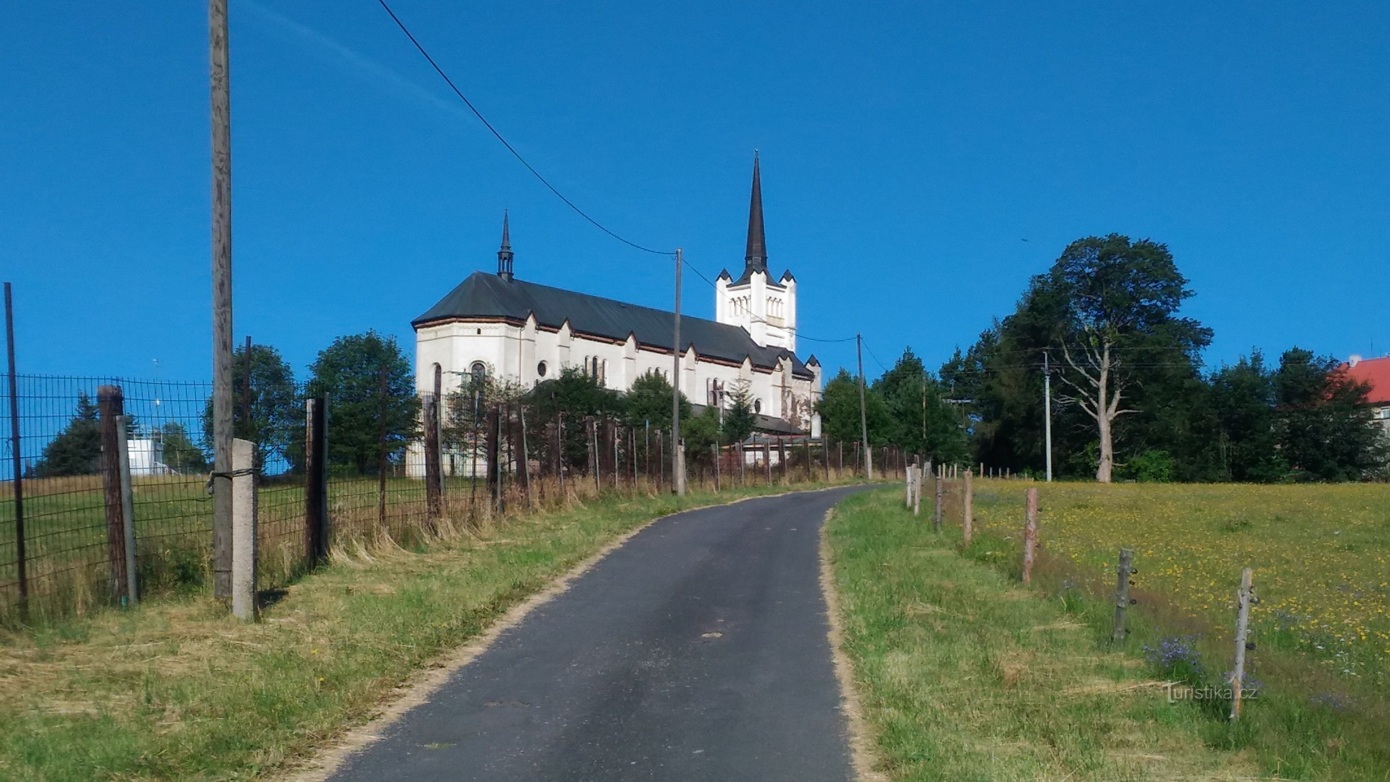 Vysluní Szent Vencel templom.