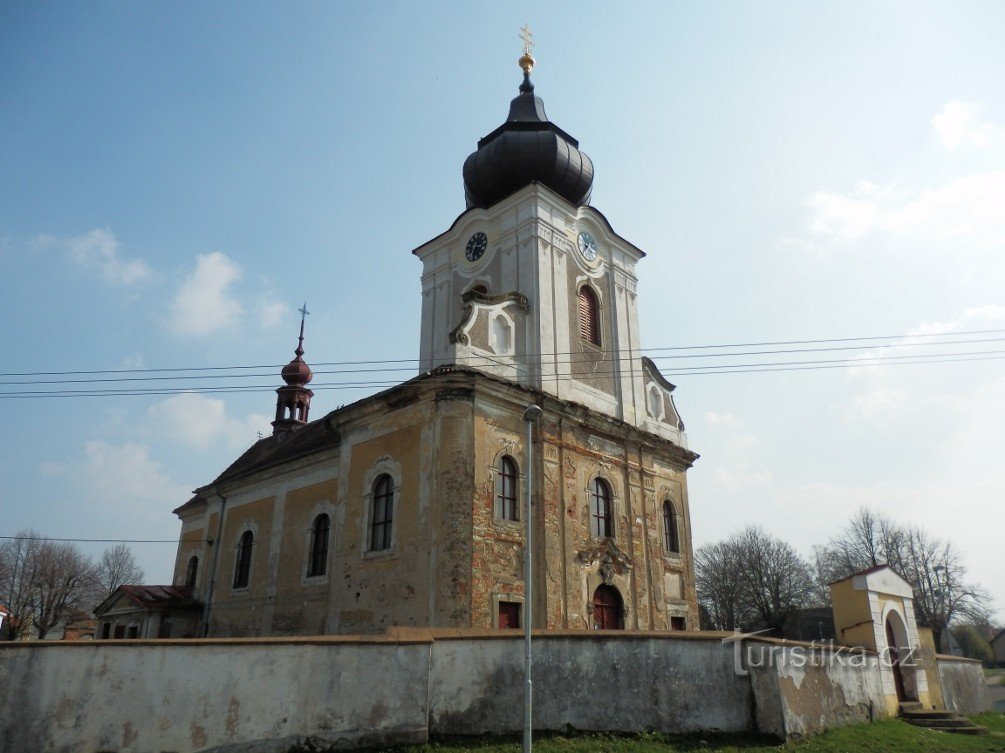 Kostel svatého Vavřince, severozápadní pohled