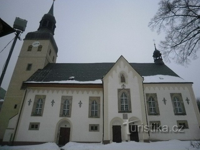 Kirche in Chřibská