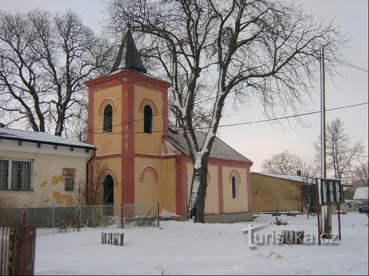 Kostel v obci Vrbice