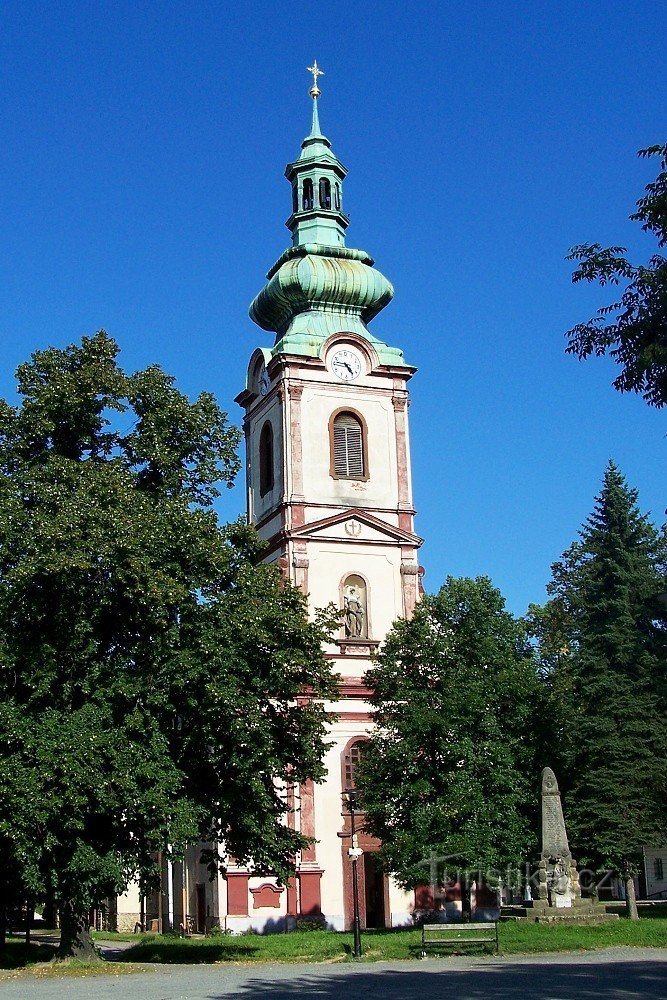 Kostelec nad Černými lesy - Parish Church of St. Skyddsänglar