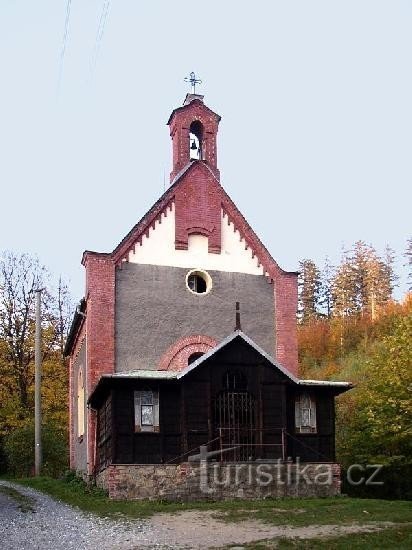 Una iglesia junto a la primavera