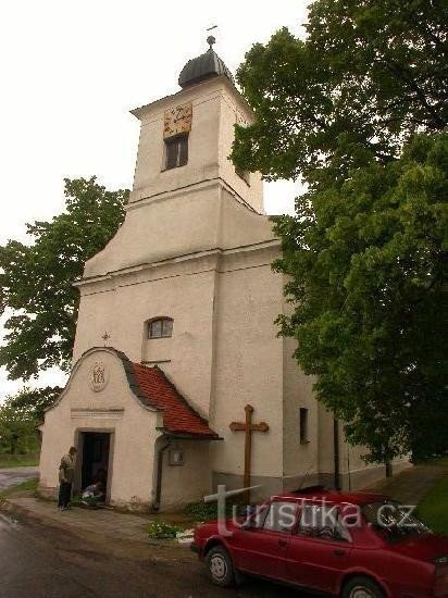 The church in Pyšel