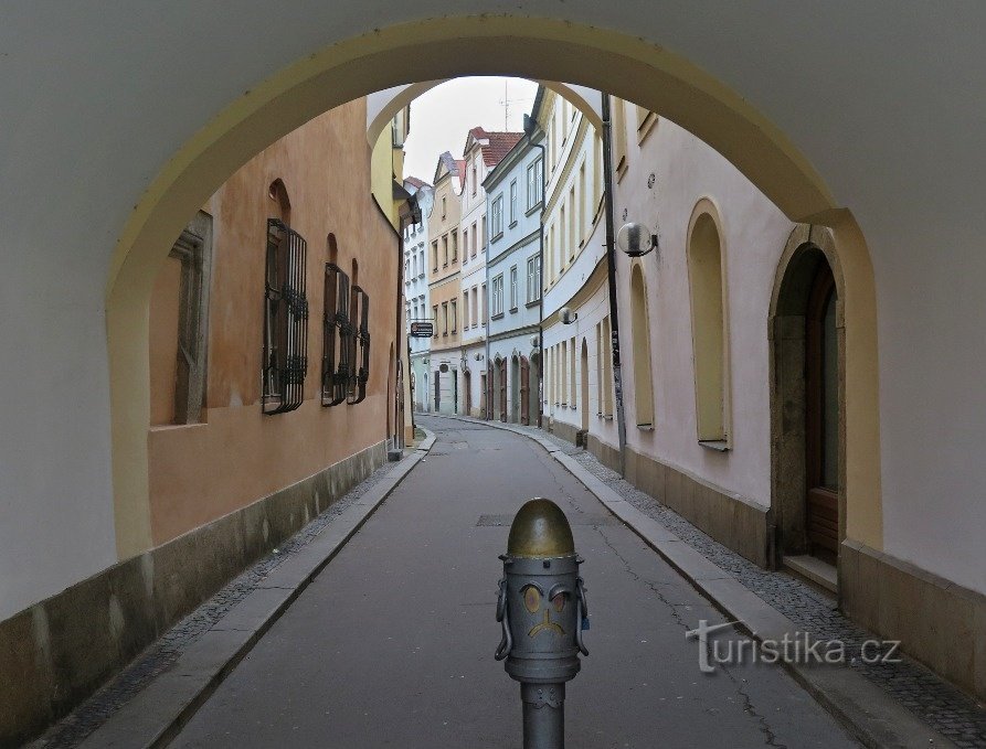 Kostelní-straat in Pardubice