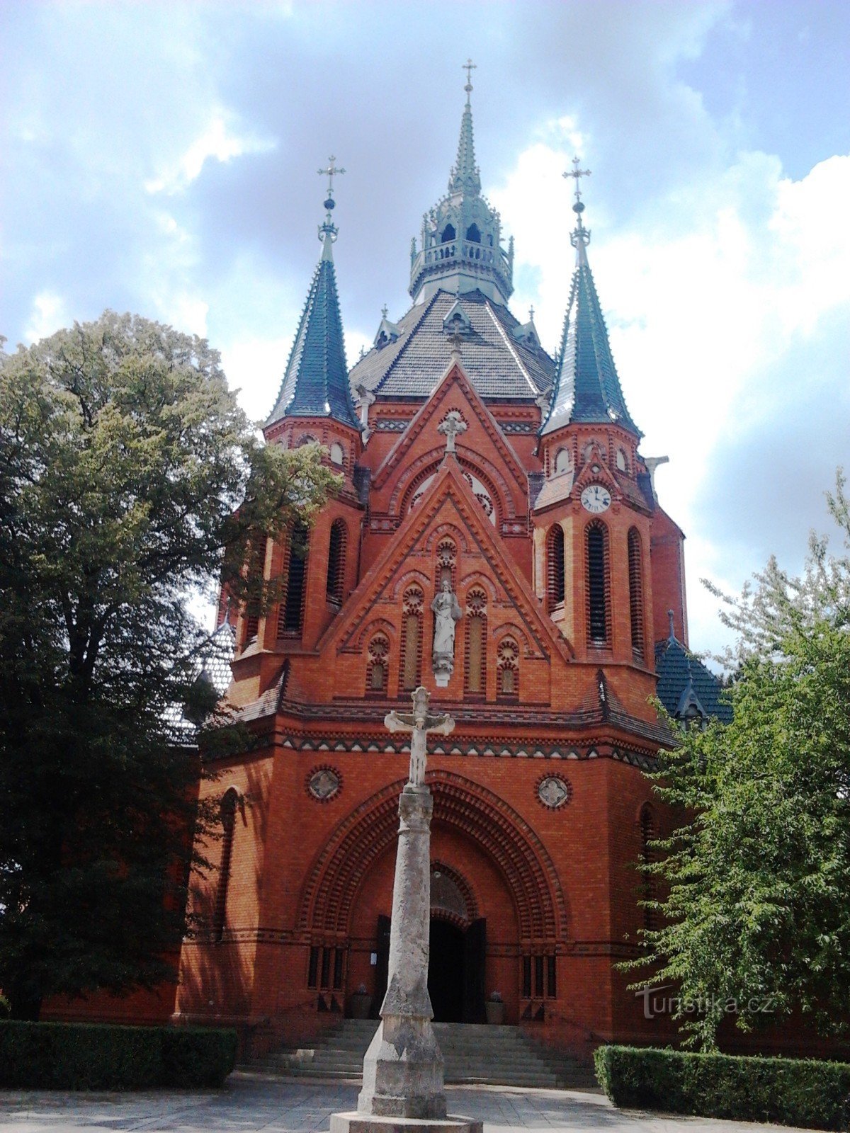 church with a cross