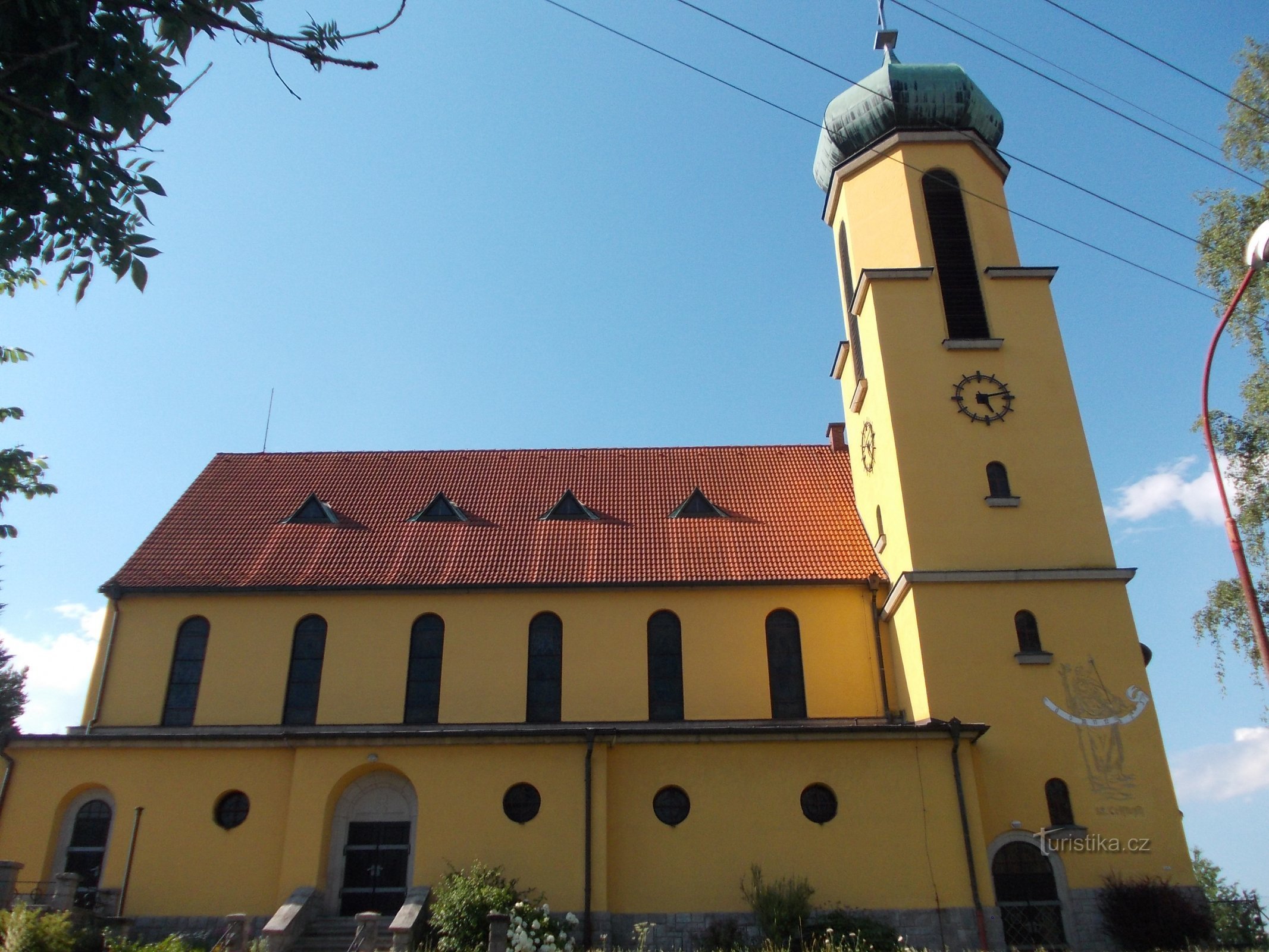 Kirche St. Johannes von Nepomuck in Větrní