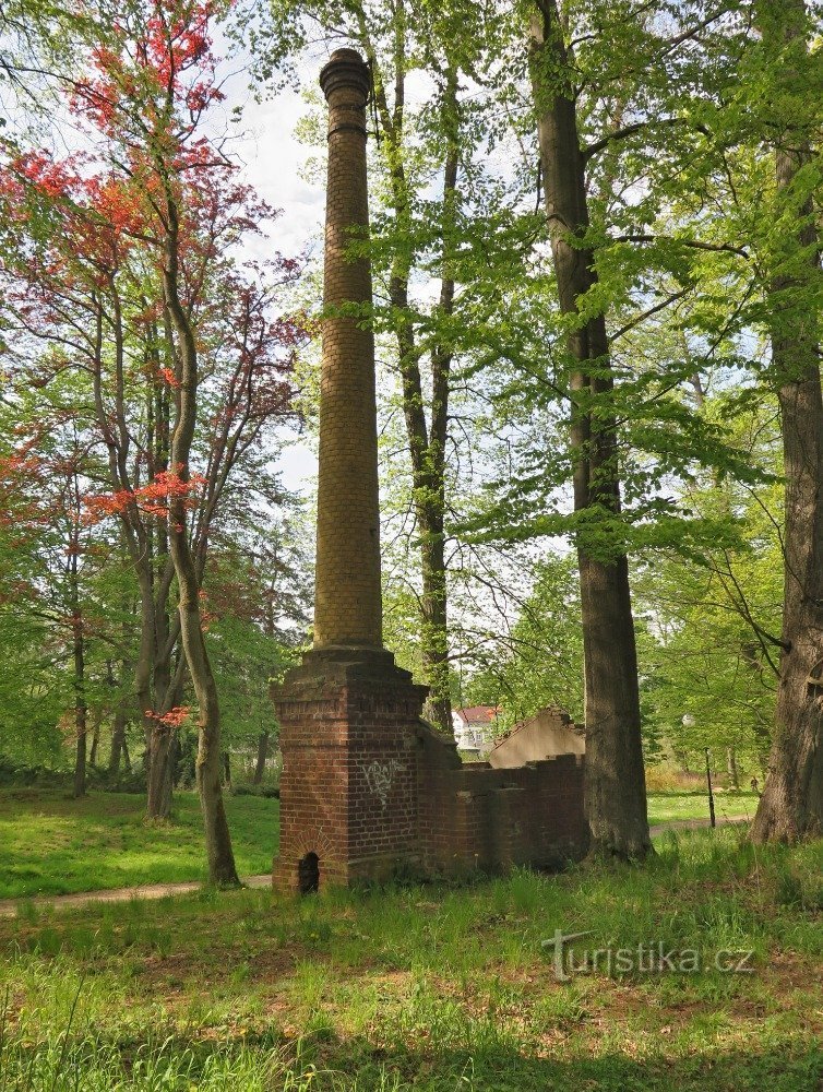 boiler room of Dittrich's tomb