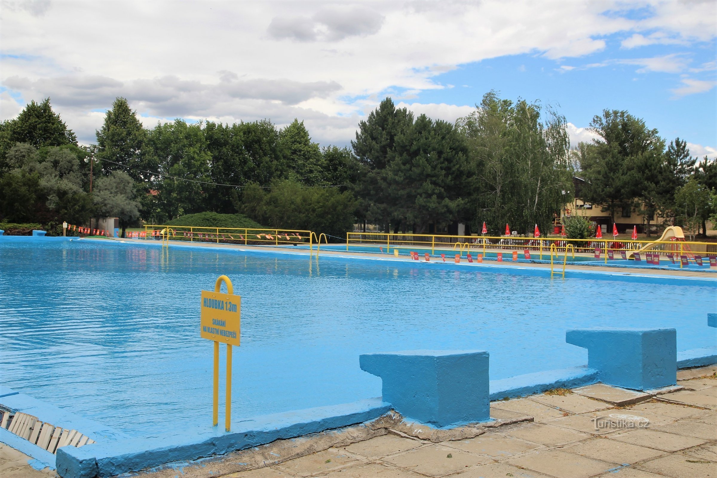 La piscine de la ville de Židlochovice avant son ouverture en juin 2017