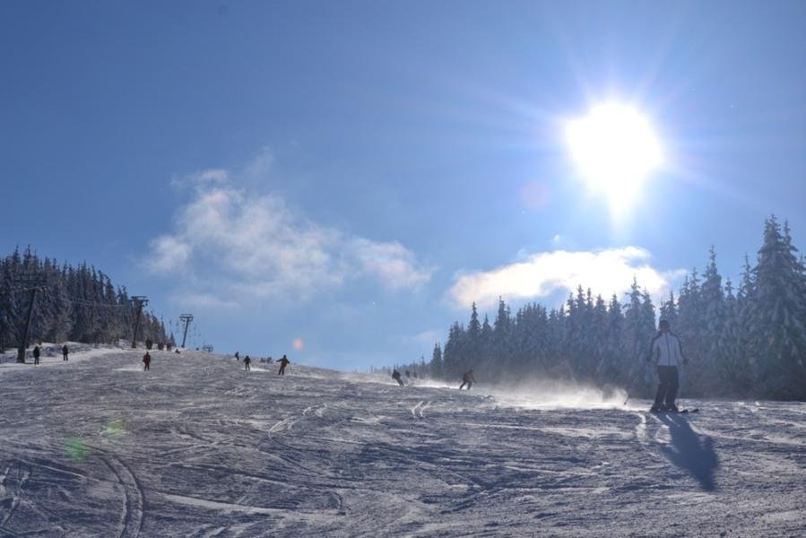 Kurven über der Desna-Piste