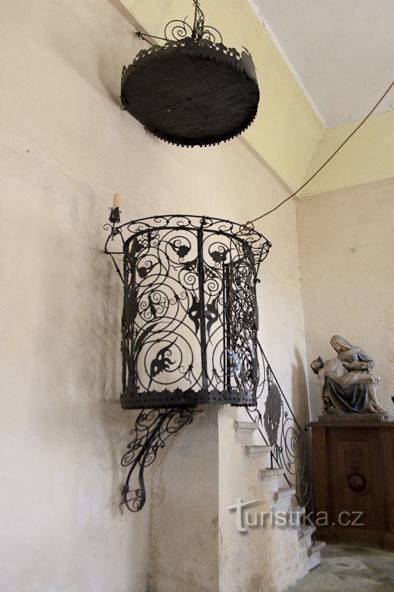 Wrought iron pulpit
