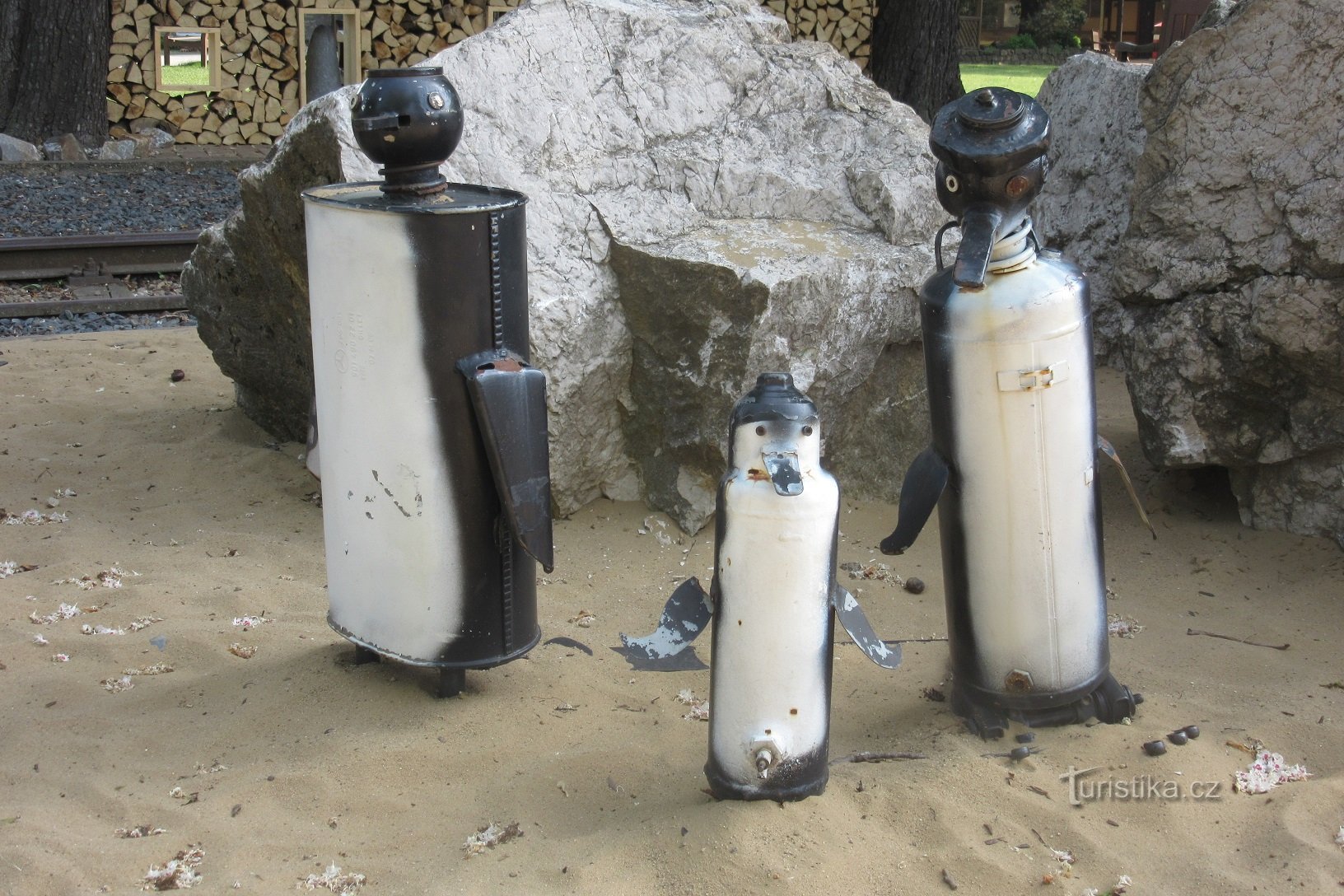Pingouins en métal