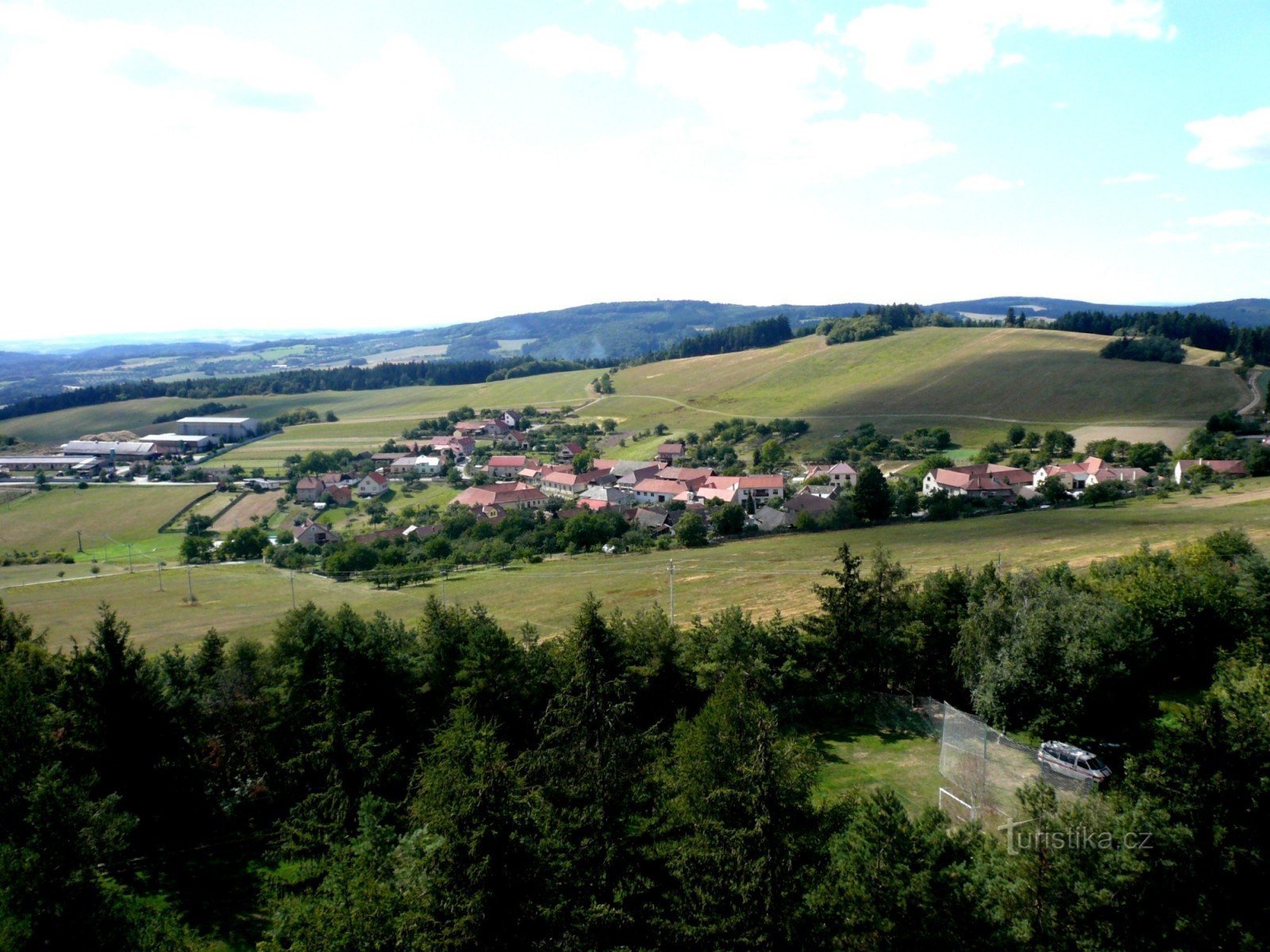 Kozárov - general view from the Babylon observation tower