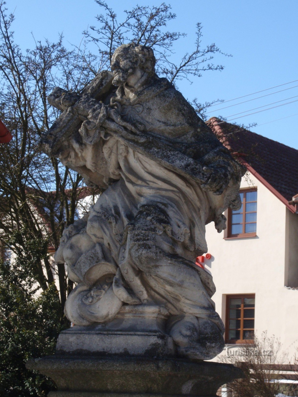 Kožichovice - estatua de St. Jan Nepomucký