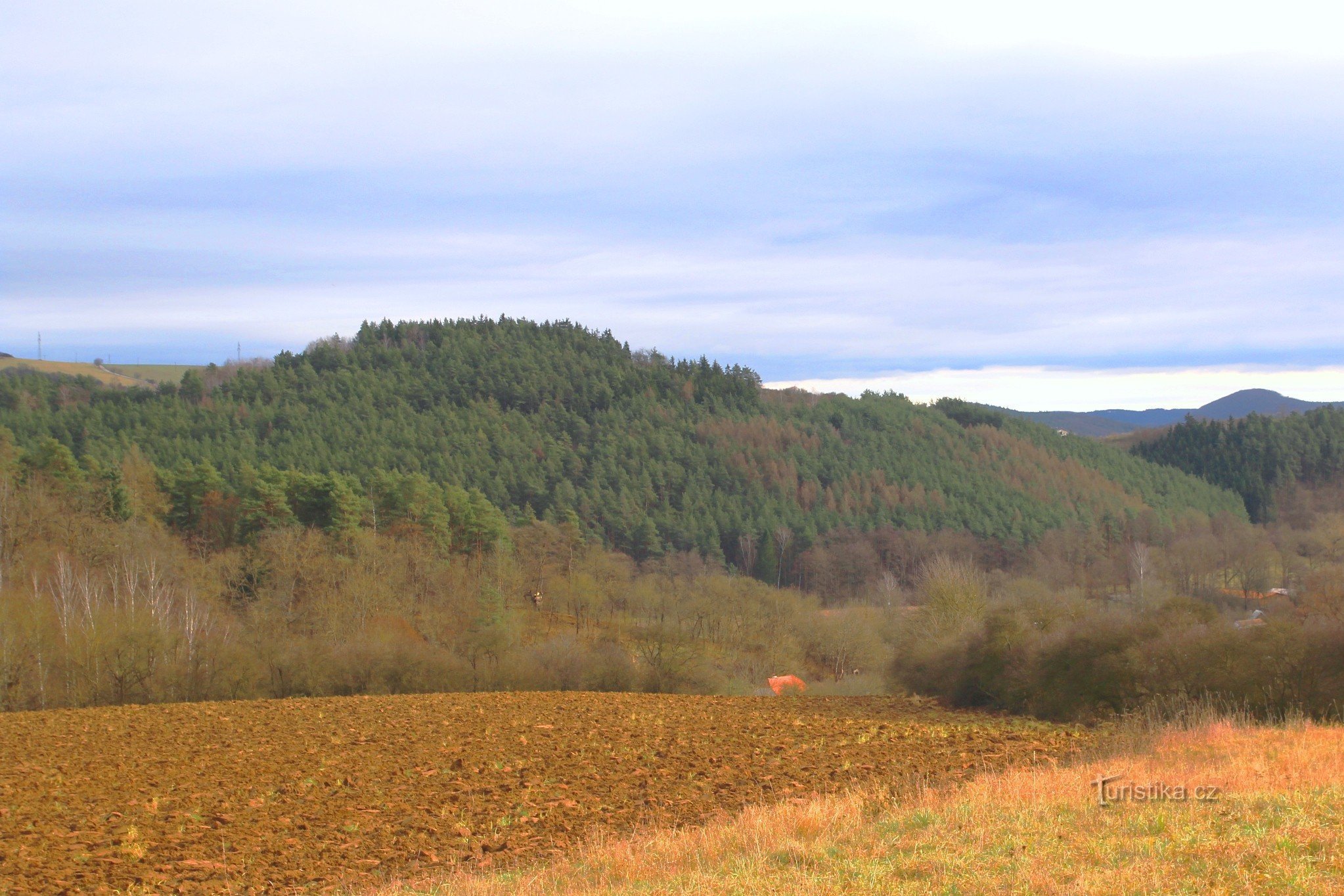 Kozlí potok at the confluence with the Bobrůvka river