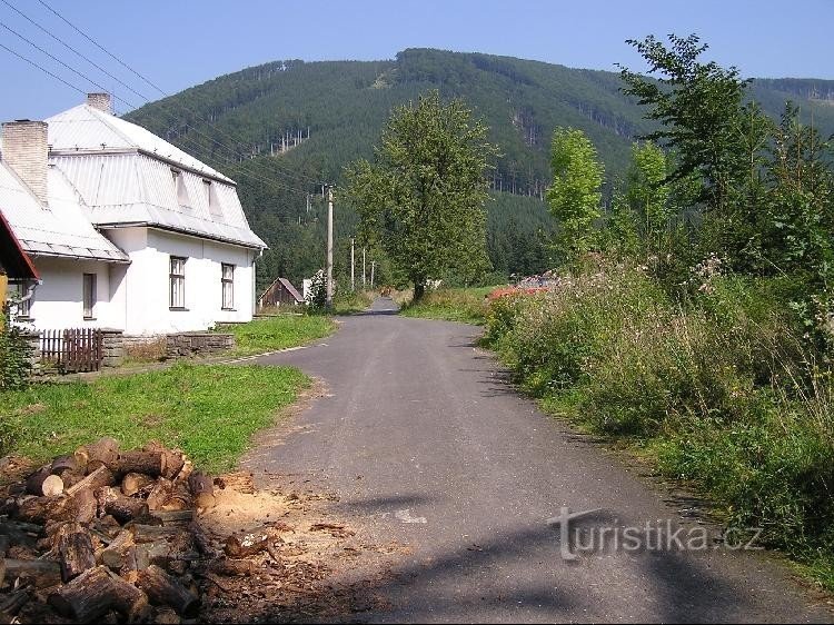 Kozlovice (Jagdhaus): Kozlovice (Jagdhaus) - Richtung Ondřejník