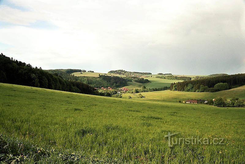 the landscape around Javoříček