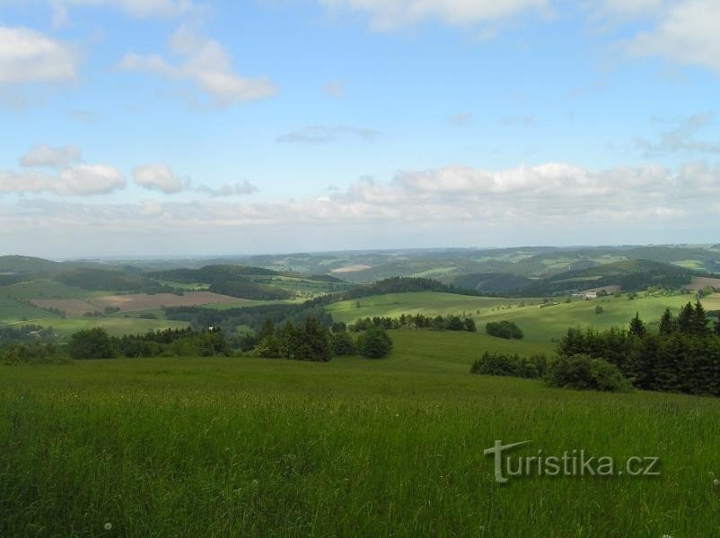 landschap rond Koníkov