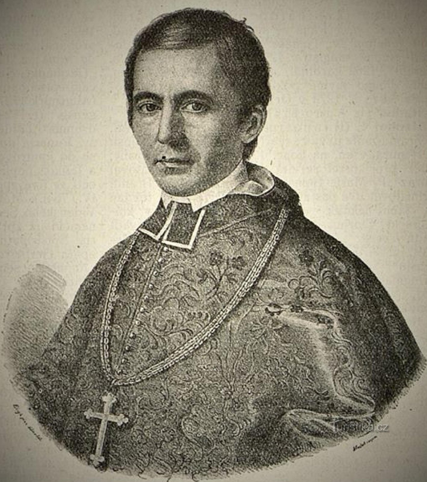 Hradec Králové Obispo Mons. doctorado Karel B Hanl