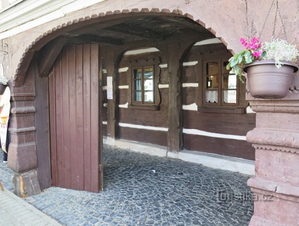 Krásná Lípa – half-timbered house U Frind