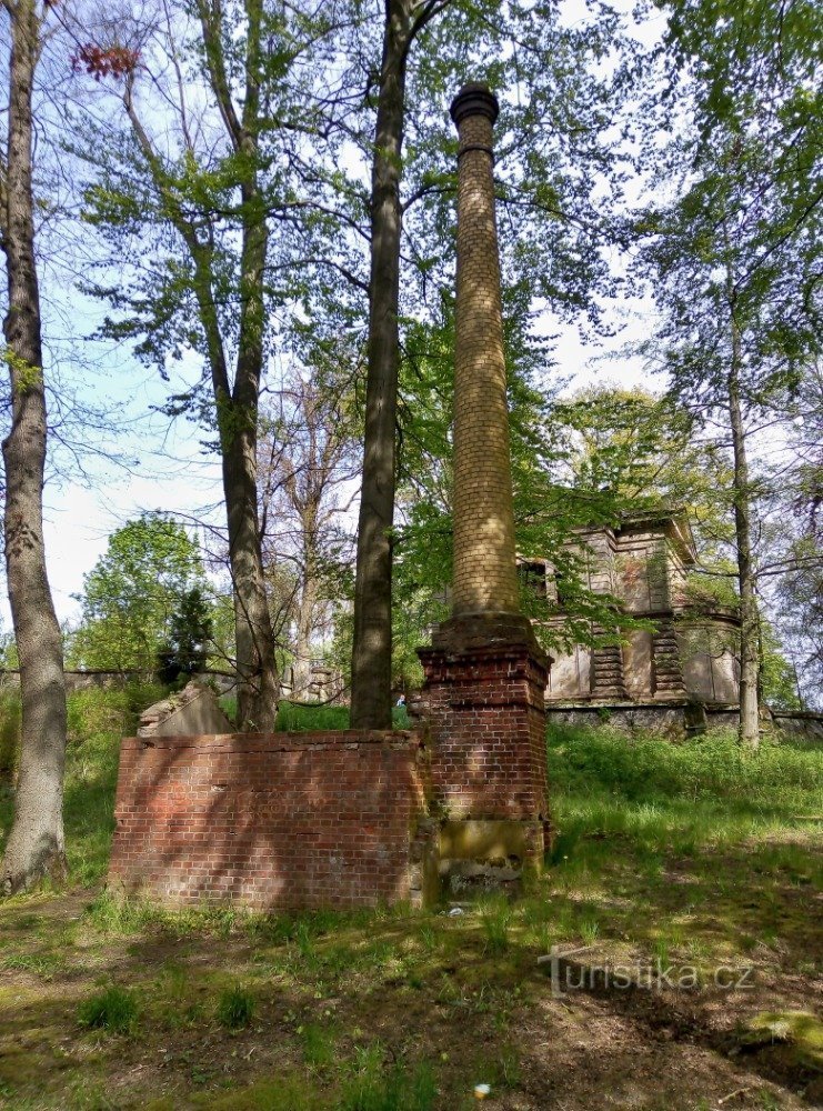 Krásná Lípa – boiler room of Dittrich's tomb