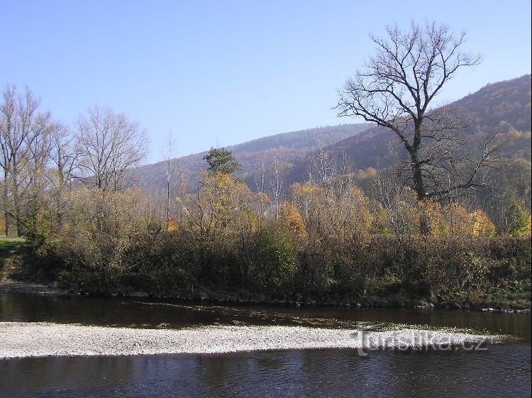 Krásnice: Pogled s Týna nad Bečvou