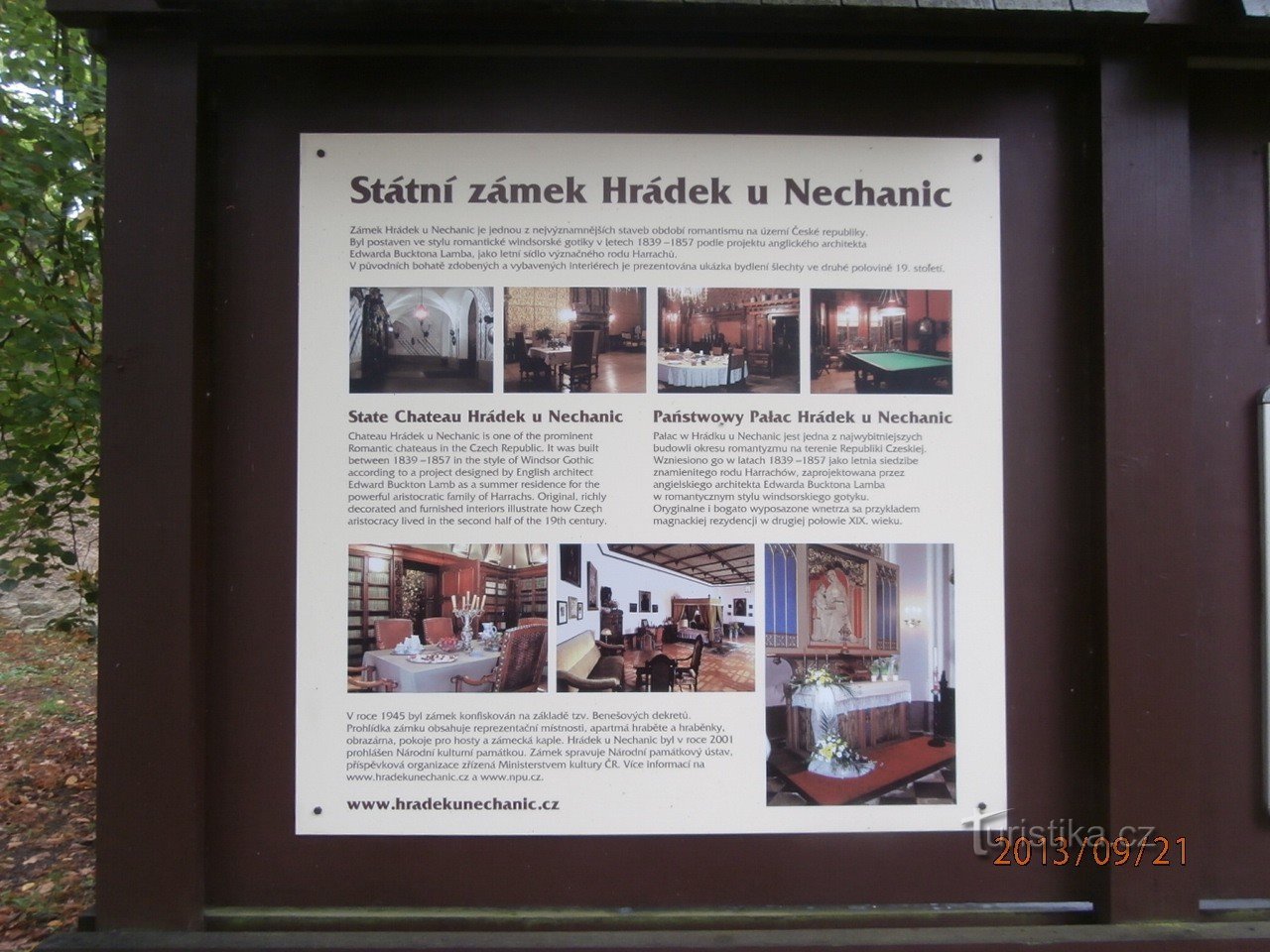 Het prachtige kasteel Hrádek u Nechanice