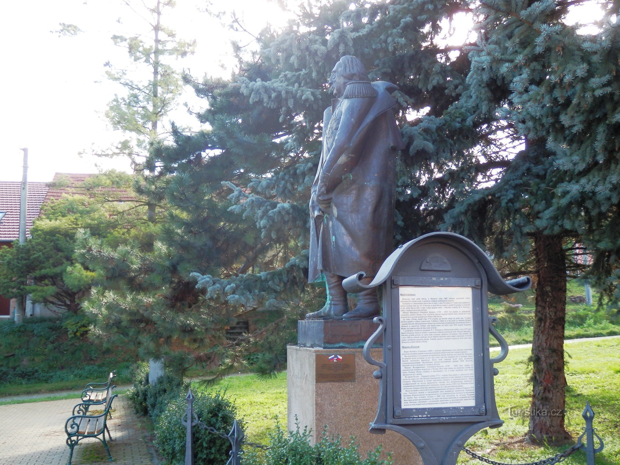 Křenovice lähellä Slavkovia - pieniä monumentteja