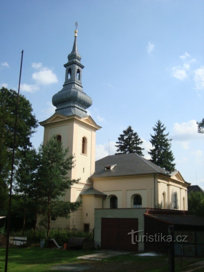 Křinec - Kerk van St. Giljí - Foto: Ulrych Mir.