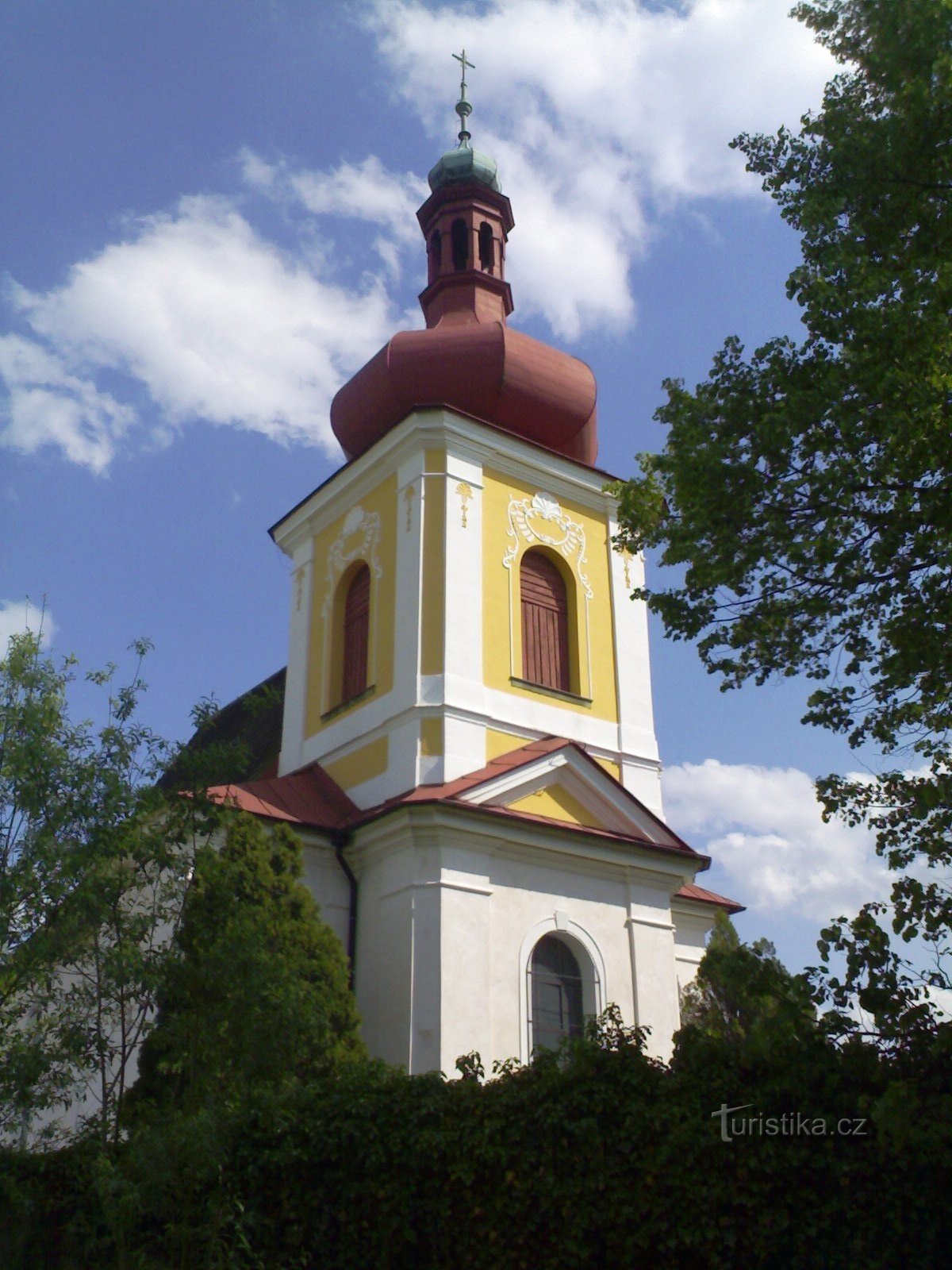 Křivice - Szent István-templom. Lawrence