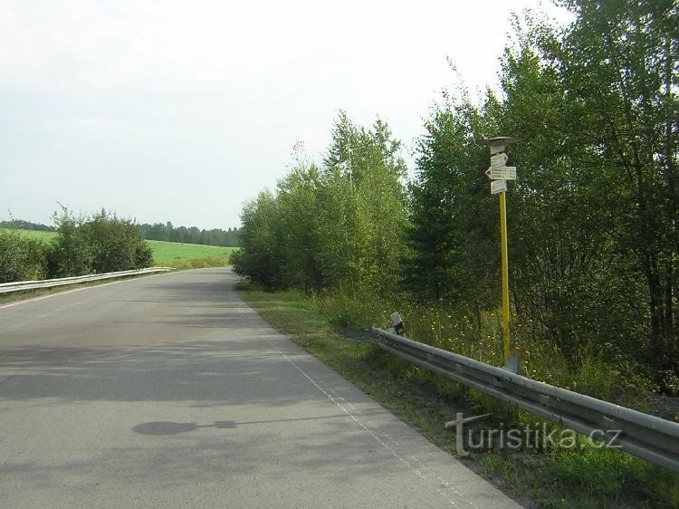 Křivy důl - udsigt over vejen til Stonava: Křivy důl - udsigt over vejen til Stonava