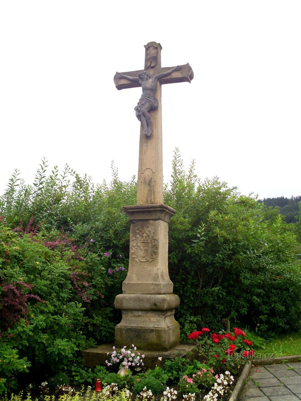 cross in a catholic cemetery