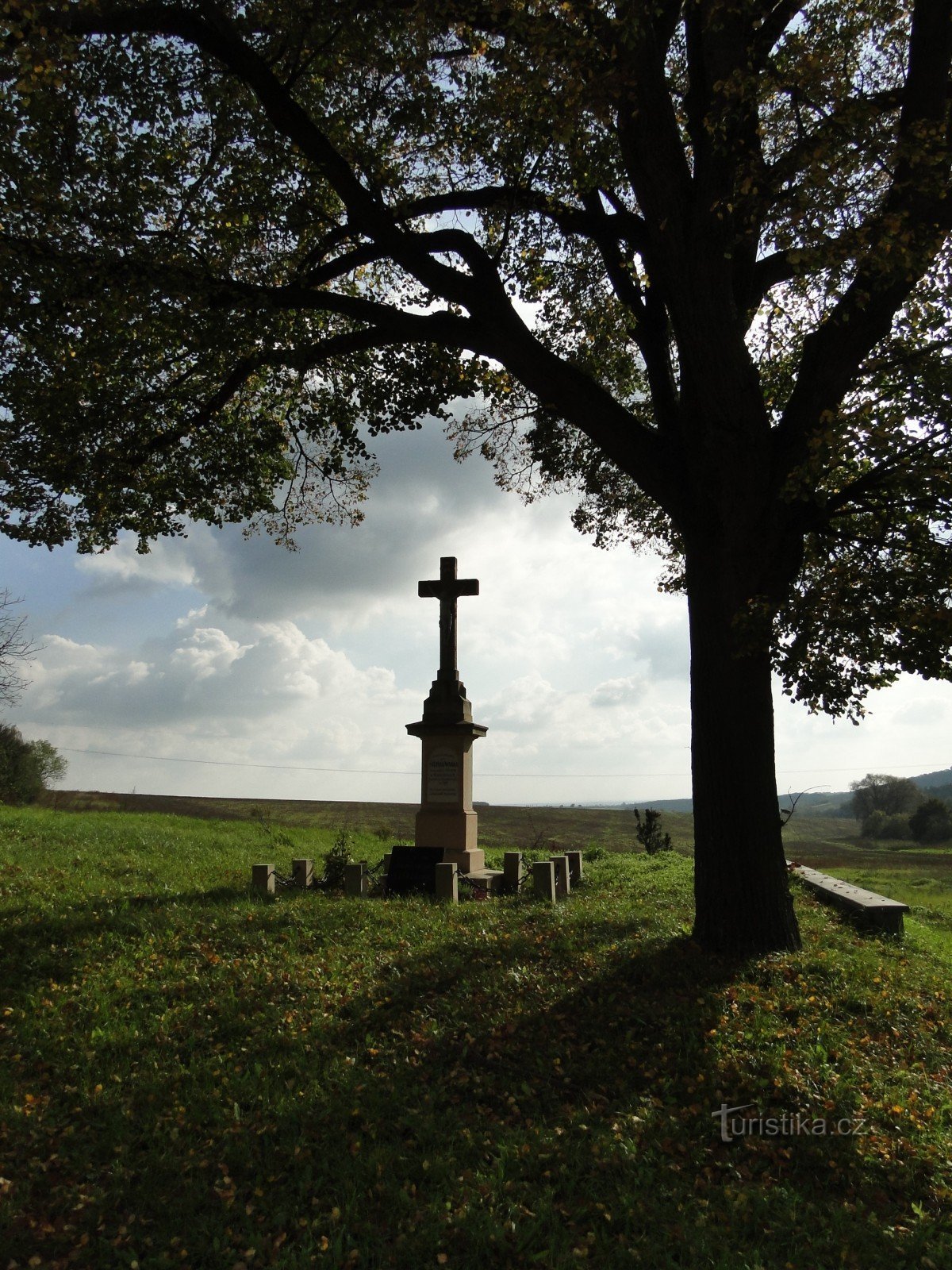 cruce în memoria lui Štěpán Novák, care a murit la 9/9 1917