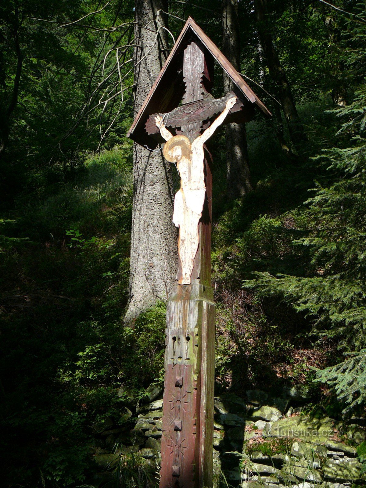 traverser sous l'épicéa