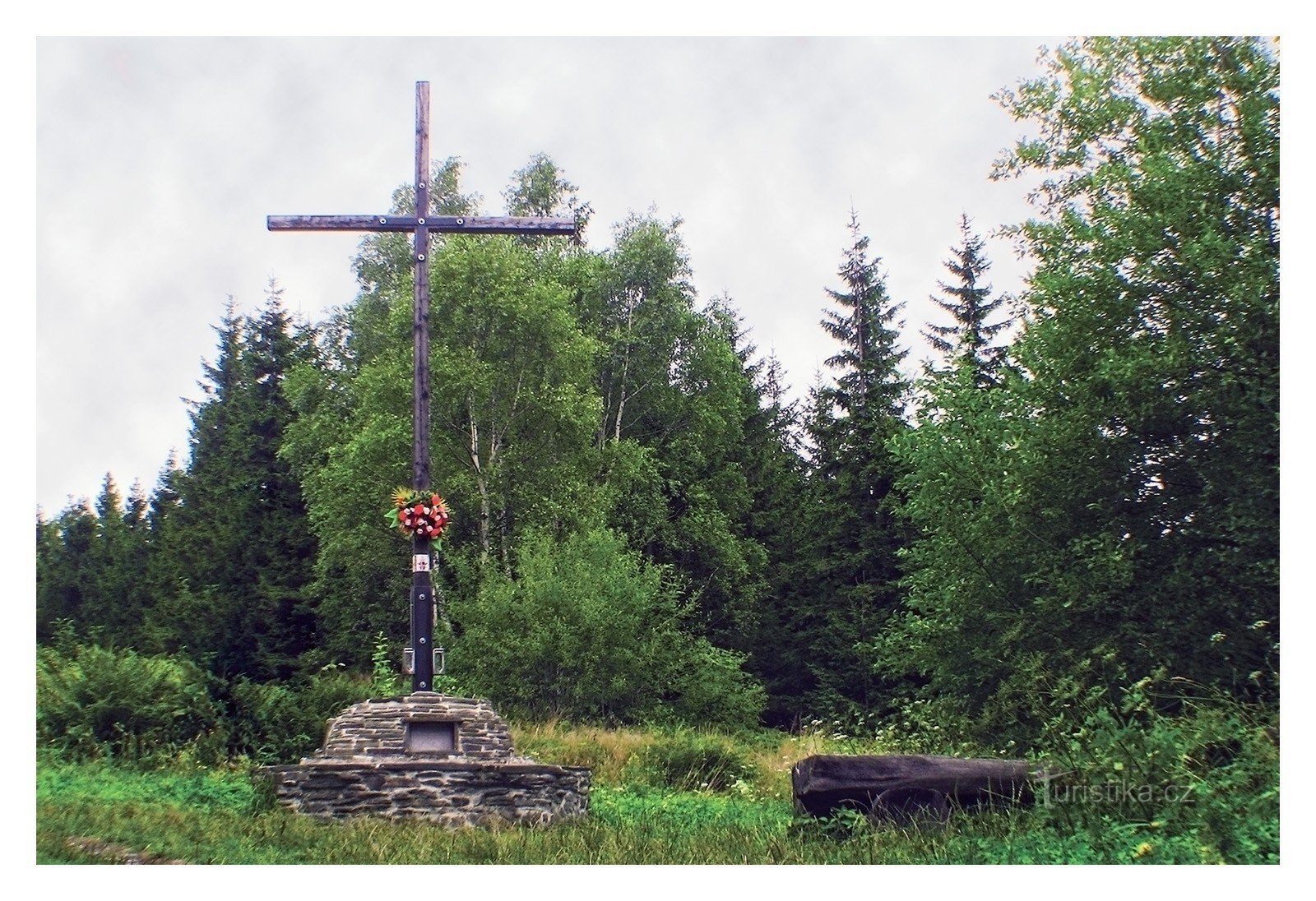 Croix de la réconciliation à la frontière tchécoslovaque/polonaise