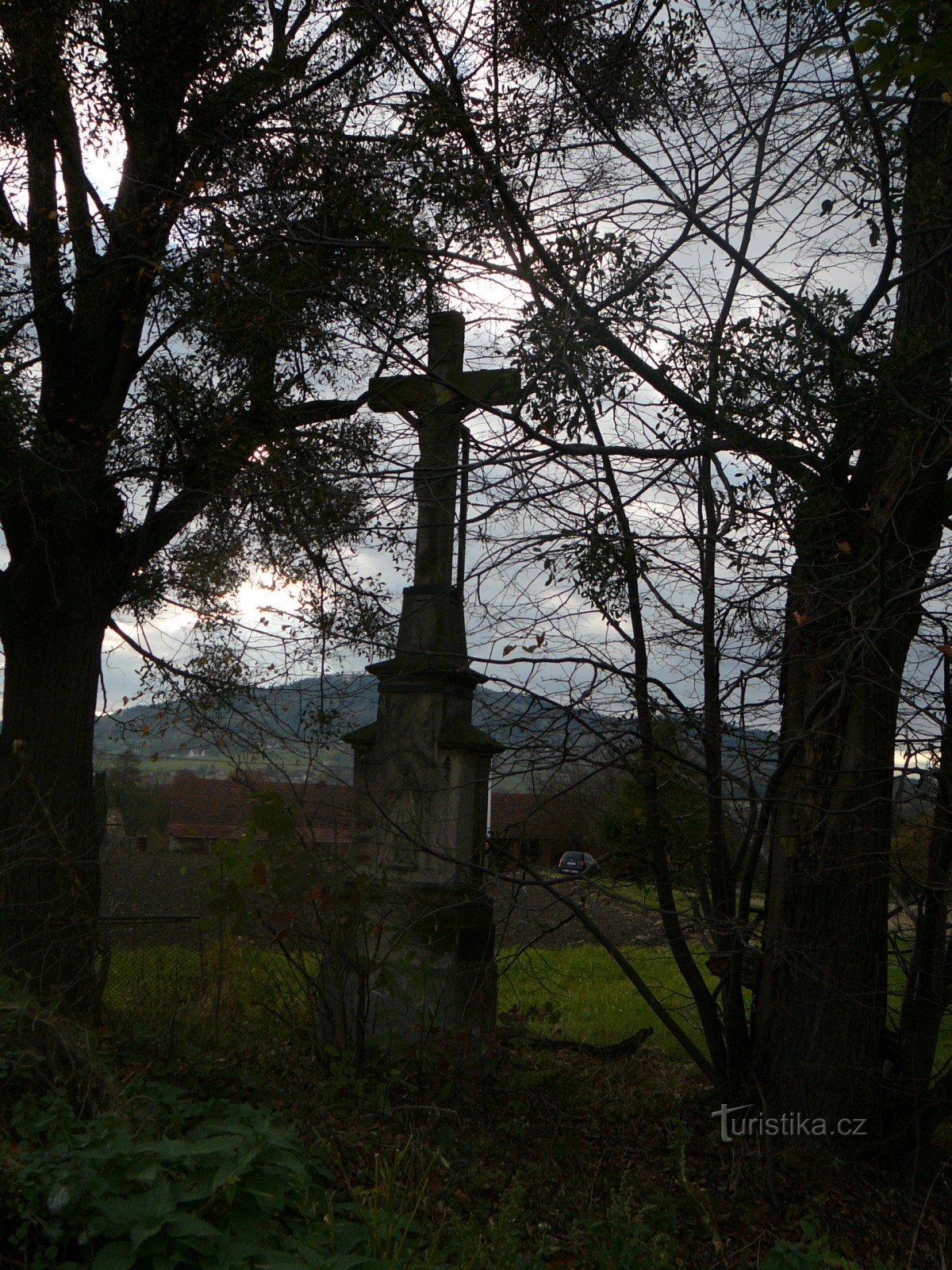 The cross at the chapel of Jan Nepomuck Místek