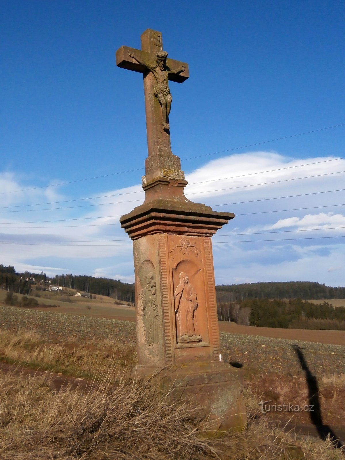 Cross nær Trhovka (Libňatov, 8.2.2016. februar XNUMX)