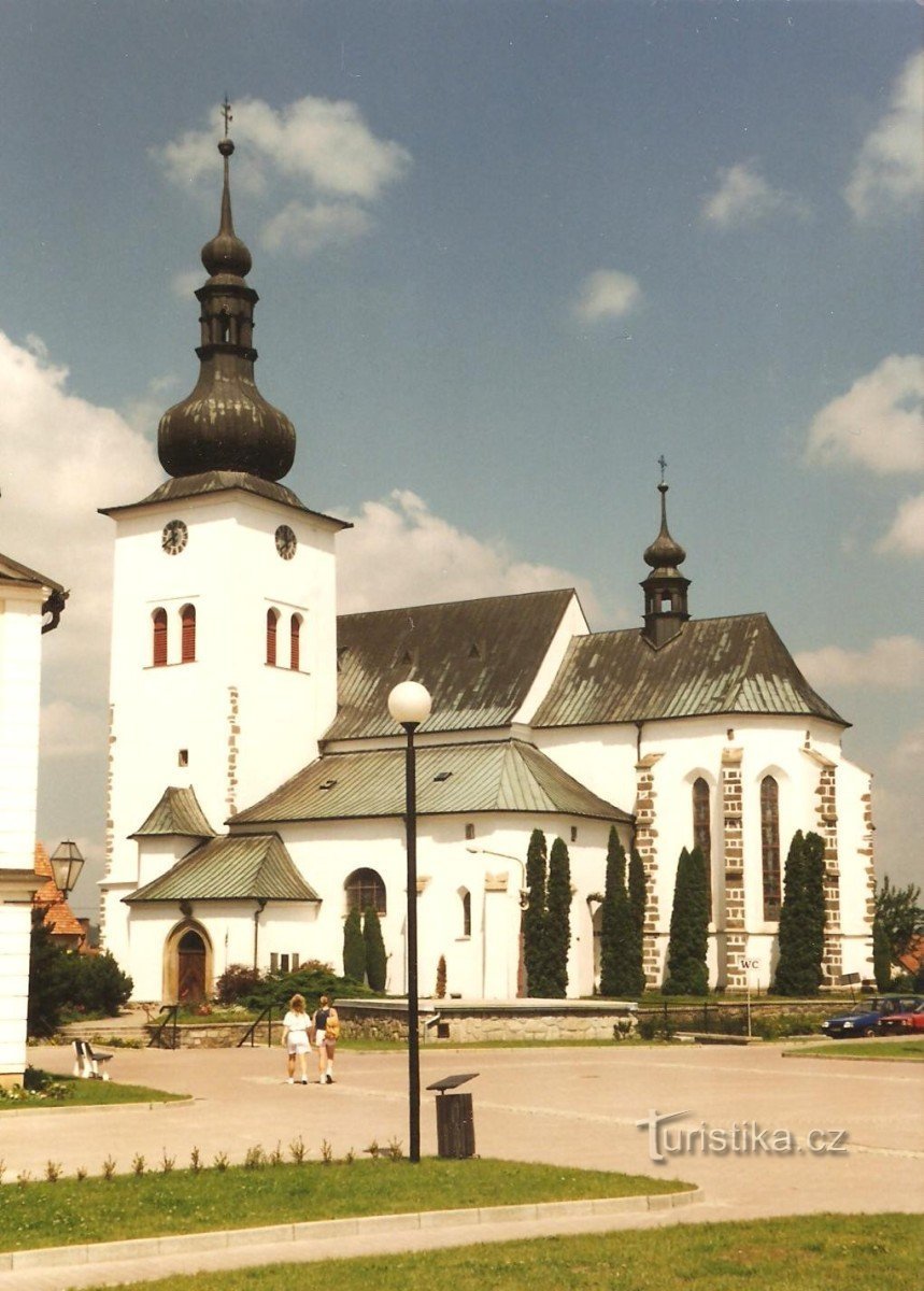 Křižanov - kyrkan St. Wenceslas 1998