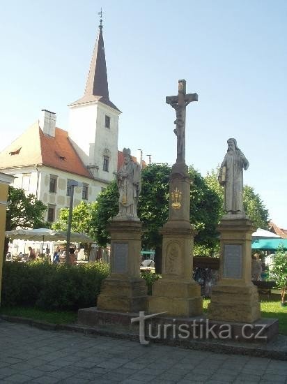 crosses at the church of St. Lily