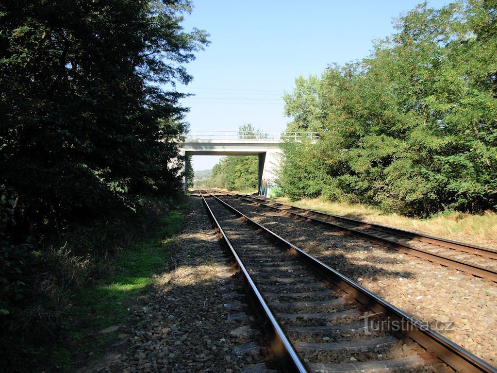 Vlárská と電化された Severný Ferdinandovi 鉄道の交差点